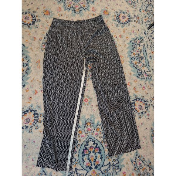 Christian Siriano Runway Style Black and White Geometric Print Pull-On Pants XL - Picture 8 of 10